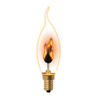 Лампа декоративная IL-N-CW35-3/RED-FLAME/E14/CL с типом свечения "эффект пламени" форма "свеча на ветру" прозр. упак. картон Uniel UL-00002982 - УПС инжиниринг