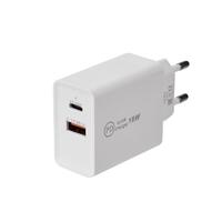 Устройство зарядное сетевое для iPhone/iPad Type-C + USB 3.0 с Quick charge бел. Rexant 16-0278 - УПС инжиниринг
