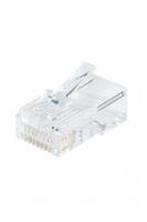 Разъем RJ45 8P8C кат.5E UTP PLUG-8P8C-U-C5-100 для ож и мж кабеля Hyperline 49377 - УПС инжиниринг