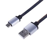 Кабель USB microUSB шнур в джинс. оплетке Rexant 18-4242 - УПС инжиниринг