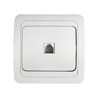 Розетка компьютерная 1-м Classico 2131 RJ45 бел. IN HOME 4690612034263 - УПС инжиниринг