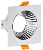 Светильник 4109 встраиваемый поворотный GU10 бел./хром пласт. IEK LT-UVB0-4109-GU10-1-K23 - УПС инжиниринг