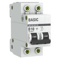 Выключатель автоматический модульный 2п B 10А 4.5кА ВА 47-29 Basic EKF mcb4729-2-10-B - УПС инжиниринг