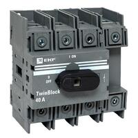 Рубильник 4п 40А с рукояткой управления для прямой установки TwinBlock EKF tb-40-4p-f - УПС инжиниринг