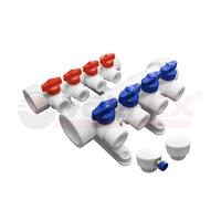 Группа коллекторная 32х20 на 2 выхода (4/1) бел. VALFEX 101143202 - УПС инжиниринг