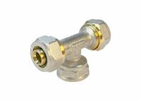 Тройник обжимной с переходом на ВР 16х1/2х16дюйм (160/10) VALFEX VF.332.N.161216 - УПС инжиниринг