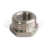 Футорка никелированная НР 3/8дюйм-ВР 1/4дюйм (700/10) VALFEX VF.581.N.038.014 - УПС инжиниринг