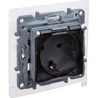 Розетка 1-м СП Etika 16А IP44 250В с заземл. со шторками с защ. крышкой безвинтов. зажимы алюм. IEK 672426 - УПС инжиниринг