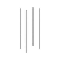 Стойки вертикальные для шкафов nCQE высотой 2200мм 4шт RAL7035 DKC R5NKMN22 - УПС инжиниринг