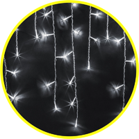 Гирлянда светодиодная "Бахрома" 93 689 NGF-D029-03 4.7х0.6м 240LED CW IP44 BL Navigator 93689 - УПС инжиниринг