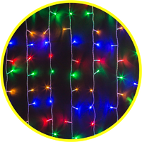 Гирлянда светодиодная "Занавес" 93 646 NGF-D022-02 2х1.5м 357LED RGBY IP20 TR Navigator 93646 - УПС инжиниринг