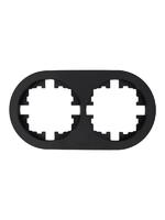 Рамка 2-м OSEN горизонт. круглая черн. бархат LEZARD 744-4200-147 - УПС инжиниринг