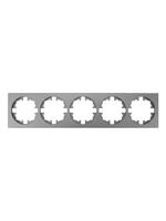 Рамка 5-м OSEN горизонт. квадрат сер. матов. LEZARD 743-7400-150 - УПС инжиниринг