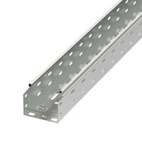 Лоток листовой перфорированный 100х100 L3000 сталь 0.7мм цинк-ламель DKC 35341ZL - УПС инжиниринг