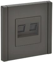 Розетка 2-м RJ11+RJ45 кат.5E FORTE&PIANO FP335 сер. IEK FP-KT20-O-1-K03 - УПС инжиниринг