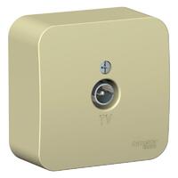 Розетка телевизионная TV ОП Blanca коннектор с изолир. пластиной беж. SE BLNTA000017 - УПС инжиниринг