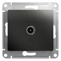 Розетка телевизионная проходная TV 1-м СП Glossa 4дБ механизм антрацит SE GSL000792 - УПС инжиниринг