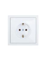 Розетка 1-мест. с/з ПБТ СП ZIMA безвинт. зажим бел. LEZARD 704-0288-122BQC - УПС инжиниринг