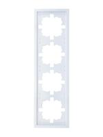 Рамка 4-мест. горизонт. ZIMA бел. LEZARD 704-0200-149 - УПС инжиниринг