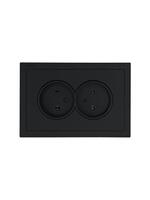 Розетка 2-мест. с/з СП ZIMA IP20 16А ПБТ безвинт. зажим черн. бархат LEZARD 704-4200-127BQC - УПС инжиниринг