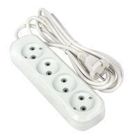 Удлинитель 4х2м без заземл. 10А IP20 Эксперт 2.2кВт ПВС 2х0.75 PROxima EKF UBA10-275-4-02 - УПС инжиниринг