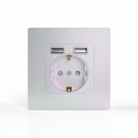 Розетка 1-м СП Pixel IP20 с заземл. с 2-мя заряд. устр. USB тип A+A механизм перламутр. TOKOV ELECTRIC TKE-PX-R1U2A-C04 - УПС инжиниринг