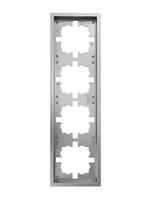 Рамка 4-мест. горизонт. ZIMA сер. матов. LEZARD 704-7400-149 - УПС инжиниринг
