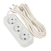 Удлинитель 3х3м без заземл. 10А IP20 Эксперт 2.2кВт ПВС 2х0.75 PROxima EKF UBA10-275-3-03 - УПС инжиниринг