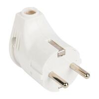 Вилка угловая 16А 250В с заземл. бел. EKF AVY16-10 - УПС инжиниринг