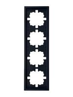 Рамка 4-мест. горизонт. ZIMA черн. бархат LEZARD 704-4200-149 - УПС инжиниринг