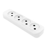 Колодка удлинителя 4-м без заземл. 10А Эксперт 2.2кВт EKF AKB10-4 - УПС инжиниринг