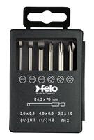 Набор бит SL/H (+/-) Industrial 70мм в кейсе (уп.6шт) Felo 03292716 - УПС инжиниринг