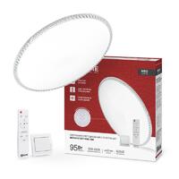 Светильник светодиодный NEO MYSTERY-95RC-WH 95Вт 3000-6500К 7600лм 230В 465х70мм с пультом ДУ бел. IN HOME 4690612060910 - УПС инжиниринг