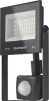 Прожектор светодиодный 90 686 OFL-02-30-6.5K-BL-IP65-LED 30Вт 6500К IP65 2400лм с датчиком движения черн. ОНЛАЙТ 90686 - УПС инжиниринг