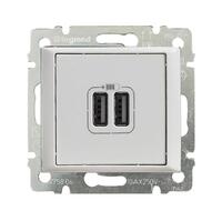Розетка USB 2-м СП Valena механизм бел. (DIY-упак.) IEK 694370 - УПС инжиниринг