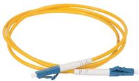 Патч-корд оптический коммутационный соединительный для одномодового кабеля (SM); 9/125 (OS2); LC/UPC-LC/UPC; одинарного исполнения (Simplex); LSZH (дл.1м) ITK FPC09-LCU-LCU-C1L-1M - УПС инжиниринг