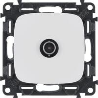 Розетка телевизионная TV 1-м Valena Allure 0-2400МГц с топологией "звезда" с лицев. панелью механизм бел. Leg 753751 - УПС инжиниринг