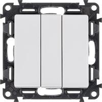 Выключатель 3-кл. СП Valena Life 10А IP20 250В 10AX с лицев. панелью винтов. зажимы механизм бел. Leg 752403 - УПС инжиниринг