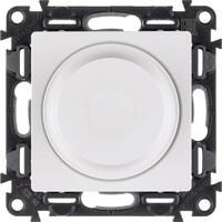 Механизм светорегулятора Valena Life 300Вт универс. с поворотн. ручкой без нейтрали с лицев. панелью бел. Leg 752460 - УПС инжиниринг