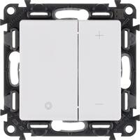 Механизм светорегулятора кнопочного Valena Life 400Вт универс. без нейтрали с лицев. панелью бел. Leg 752462 - УПС инжиниринг