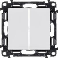 Выключатель 2-кл. СП Valena Life 10А IP20 250В с лицев. панелью безвинтов. зажимы механизм бел. Leg 752405 - УПС инжиниринг