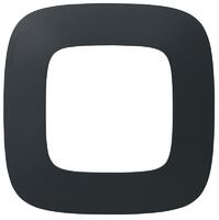 Рамка 1-м Valena Allure универс. матов. черн. Leg 754401 - УПС инжиниринг