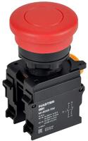 Кнопка "Грибок" d22мм 1НО+1НЗ MASTER без фиксации красн. IEK MI-BG60-11M-3-21-K04 - УПС инжиниринг