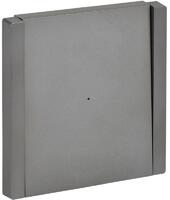 Выключатель 1-кл. СП FORTE&PIANO 10А FP502 с индикацией сталь IEK FP-V10-1-10-1-K46 - УПС инжиниринг