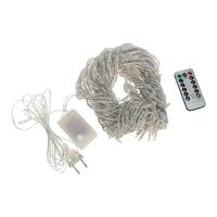 Гирлянда светодиодная "Светодиодный Дождь" 3х2м 240LED тепл. бел. 25Вт 230В IP20 эффект водопада провод прозр. Neon-Night 235-006 - УПС инжиниринг