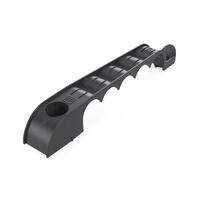 Держатель труб d20мм для прямого монтажа односторон. на 5 мест черн. (уп.20шт) Промрукав PR13.03283 - УПС инжиниринг