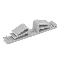 Держатель круглого кабеля двусторонний для прямого монтажа на 12 мест сер. (уп.25шт) Промрукав PR08.26526 - УПС инжиниринг