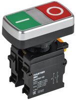 Кнопка "I-O" d22мм 1НО+1НЗ MASTER без подсветки IEK MI-BT60-11R-3-21-K51 - УПС инжиниринг