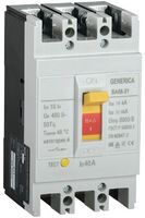 Выключатель автоматический 3п 40А 18кА ВА66-31 GENERICA SAV10-3-0040-G - УПС инжиниринг