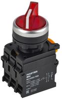 Переключатель 2 полож. 1НО+1НЗ с подсветкой красн. MASTER IEK MI-SW60-11XD-3-14-2-K04 - УПС инжиниринг